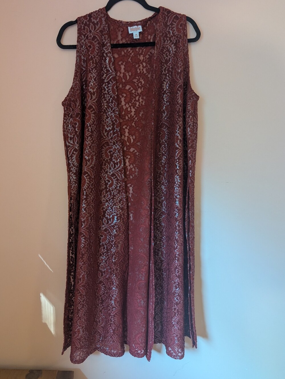 LuLaRoe Rust Lace Long Duster